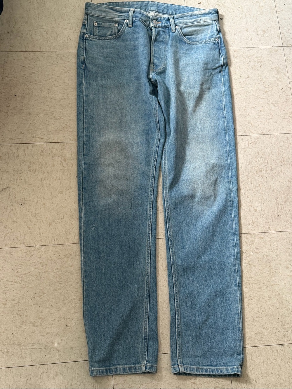 Buck Mason Double Dipped Denim Blue Jeans 
Size 32W 34L Men